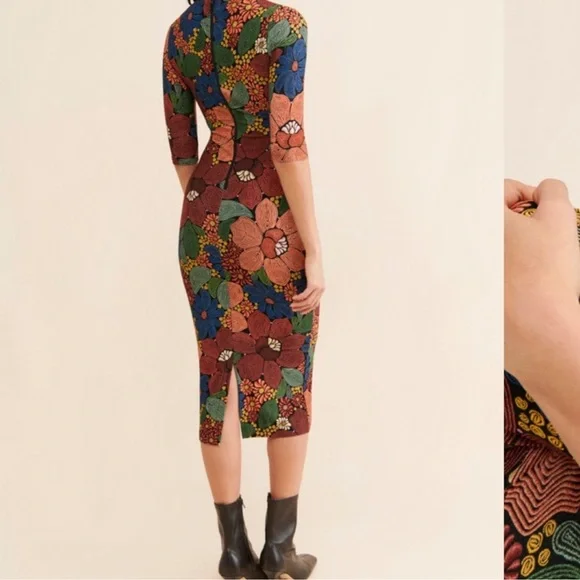 FARM Rio Colorful Floral Midi Dress - Picture 3 of 9